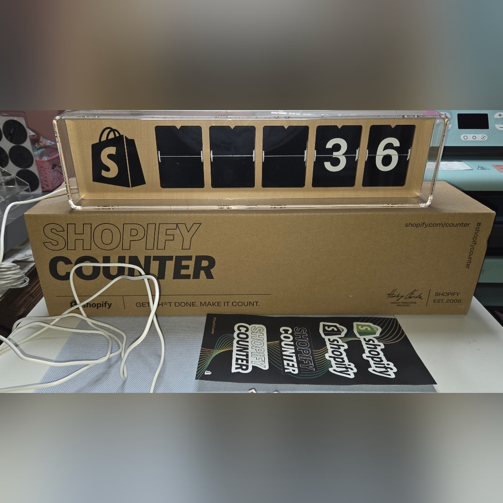 Black Counter Display
